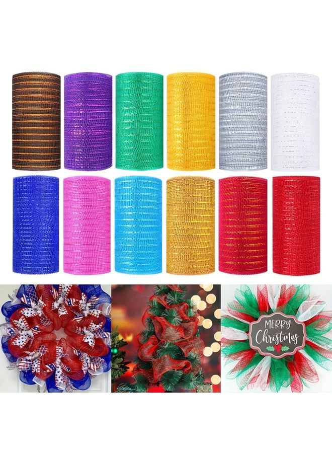 Army Green Decorative Mesh Ribbon 6 Inch x 30 Feet PVC Craft Yarn Holiday Garland - Image 2