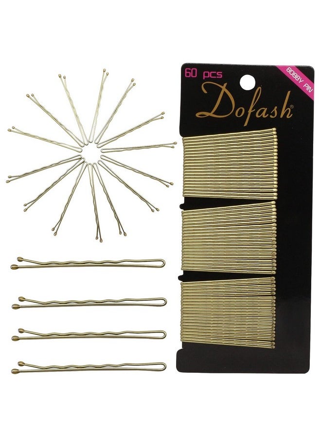 Dofash - Metal 5Cm2In Blonde Bobby Pins For Women 60Pcs (Blonde) - Image 1