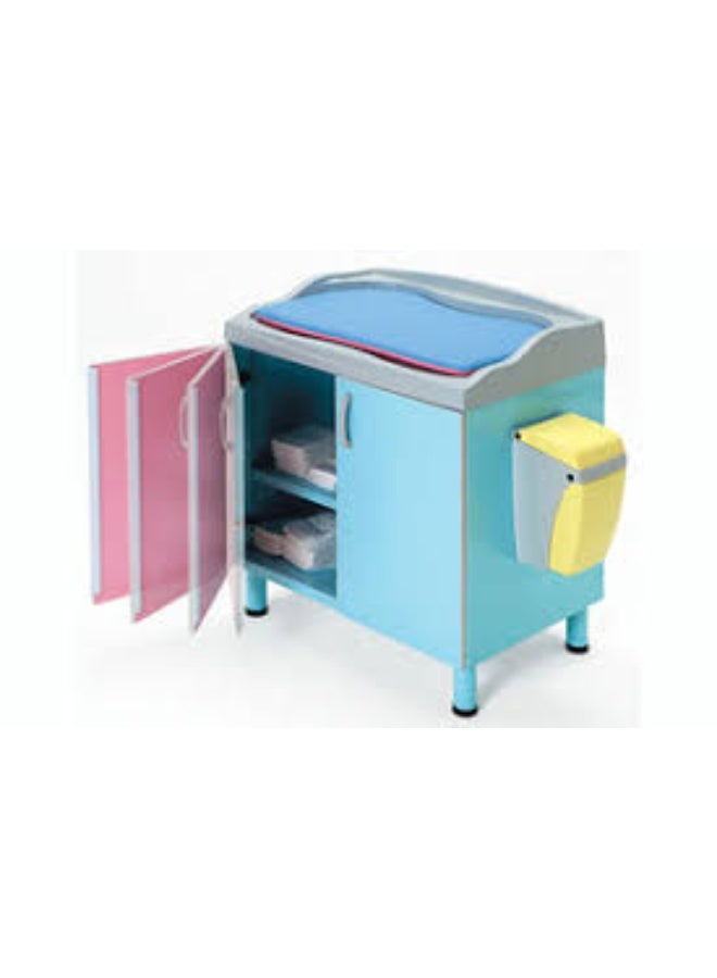 Changing Table with Thermo-Shaped ABS Top Mattress and 2 Door Storage Cabinet