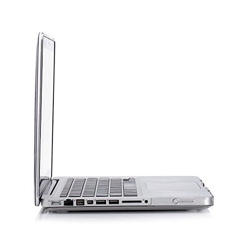 RUBAN Case Compatible with MacBook Pro 15 inch 2011 2010 2009 Release A1286, Plastic Hard Case Shell and Keyboard Cover for Older Version MacBook Pro 15 Inch with CD-ROM - Crystal Clear - Image 5
