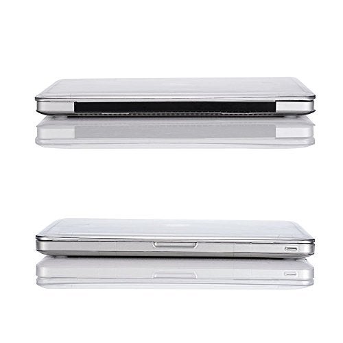 RUBAN Case Compatible with MacBook Pro 15 inch 2011 2010 2009 Release A1286, Plastic Hard Case Shell and Keyboard Cover for Older Version MacBook Pro 15 Inch with CD-ROM - Crystal Clear - Image 4