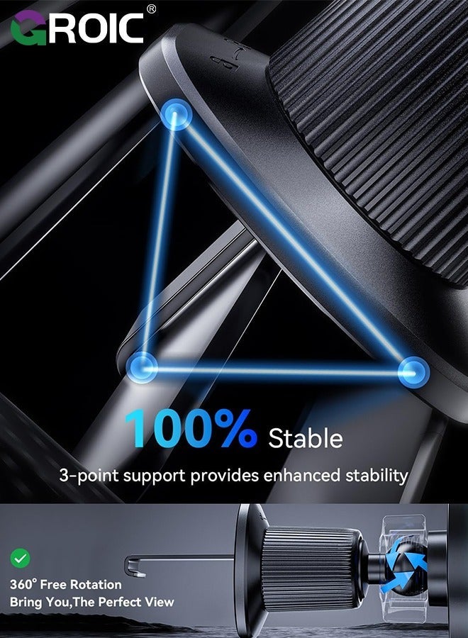 GROIC MagSafe Car Mount Charger, 15W Magnetic Wireless for Air Vent/Dashboard Phone Holder iPhone 15 14 13 12 11 Pro Max Plus, Accessories - Image 5