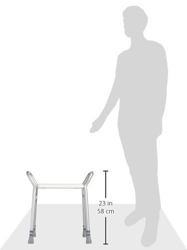 HOMECRAFT Height Adjustable Shower Stool with Handles Lightweight Sturdy Bath Seat Shower Chair for Elderly Disabled Non Slip Plastic Bathroom Stool 160kg 25st Capacity - Image 5