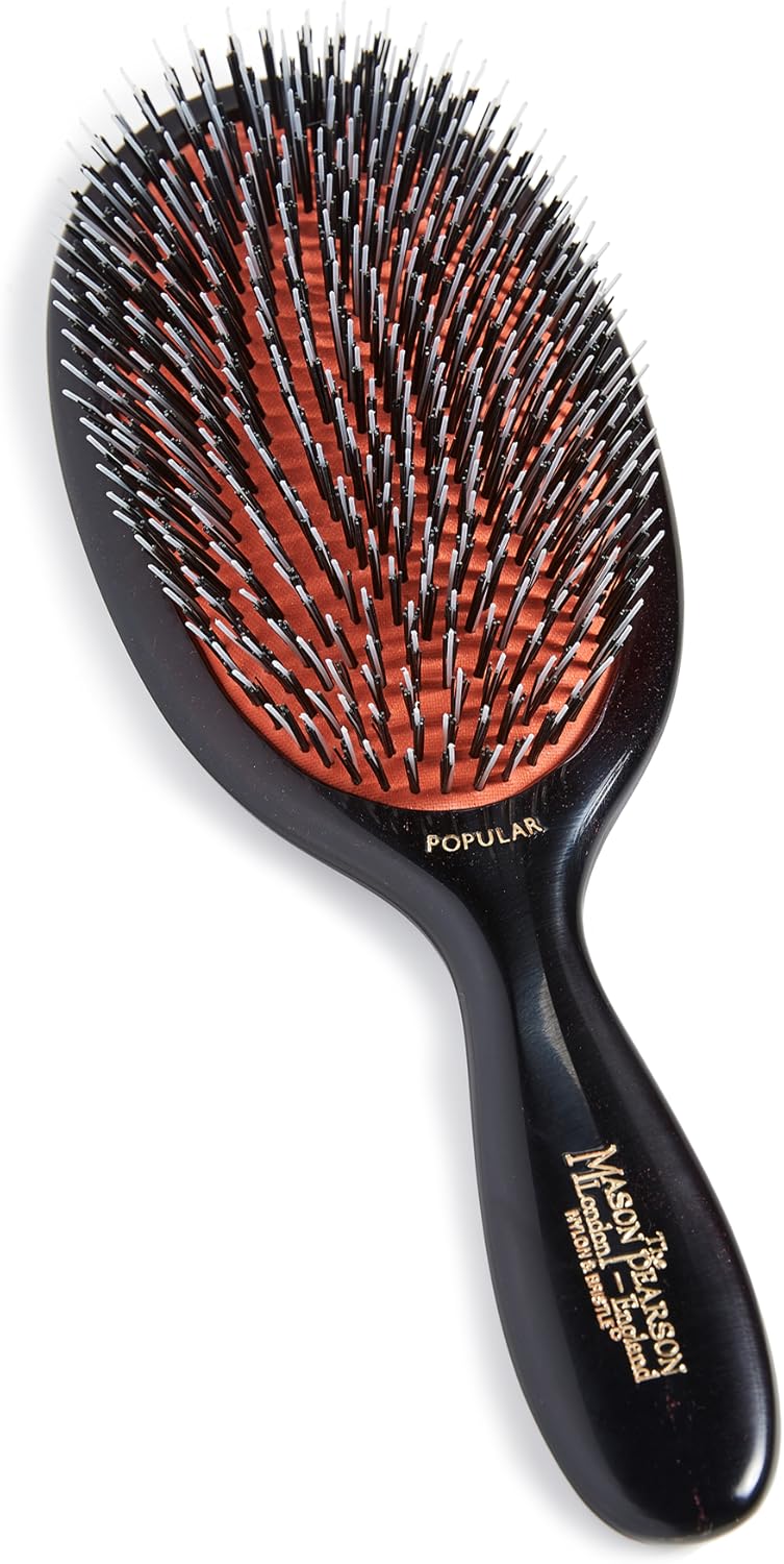 Mason Pearson Popular Mixture Bristlenylon Mix Hair Brushruby Handle