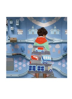 SYOSI Beach Bath Towel with Hood for Kids Toddlers Boys Girls 3 to 12 Years, Oversize Extra Size 50"x30", Super Soft Absorbent Cotton for Bath/ Pool/ Beach Swim Coverups Bathrobe, Aircraft Theme  - Image 2