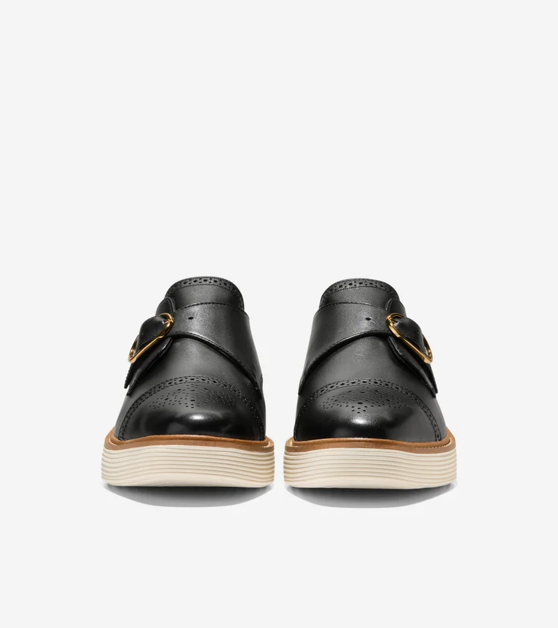 COLE HAAN Women's ØriginalGrand Platform Monk Strap Oxfords