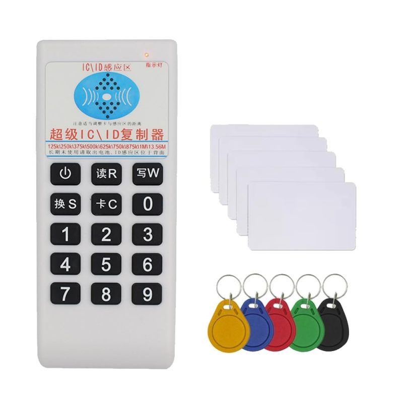 RFID Reader: Multicolor - Automatic Frequency Detection NFC Writer with Audio Feedback, 125Khz to 13.56Mhz Compatibility for Smart Card Management - Image 1