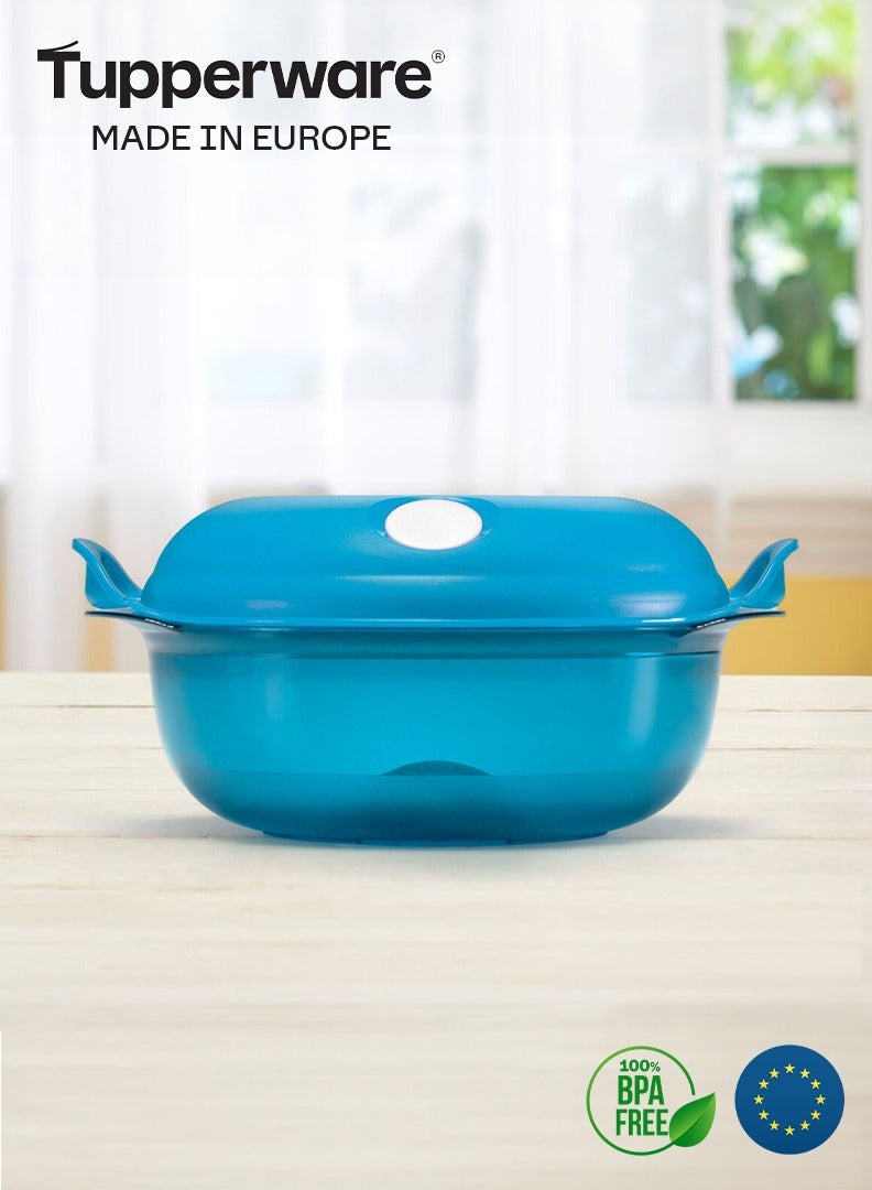 توبروير علبة تسخين  ميكرويف لحفظ طعام من تابروير 1.5لتر - أزرق - Image 1