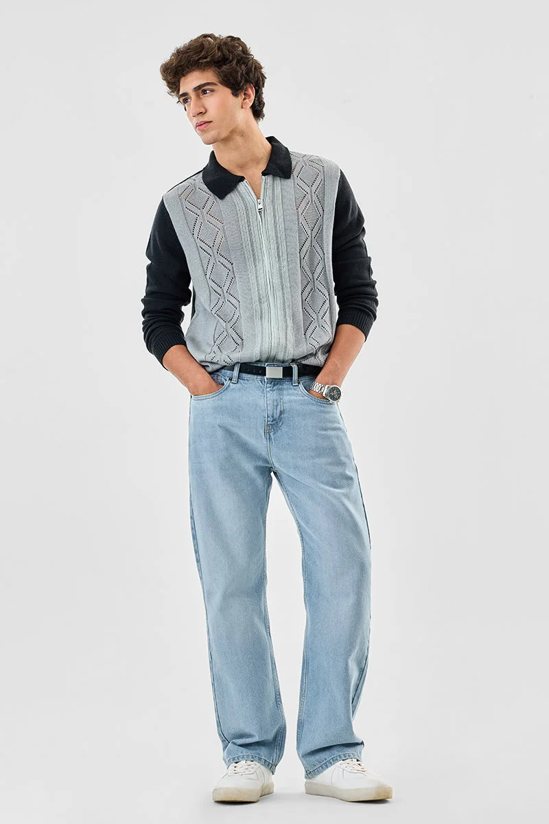 SNITCH Luxe Knitted Zipper Sweater