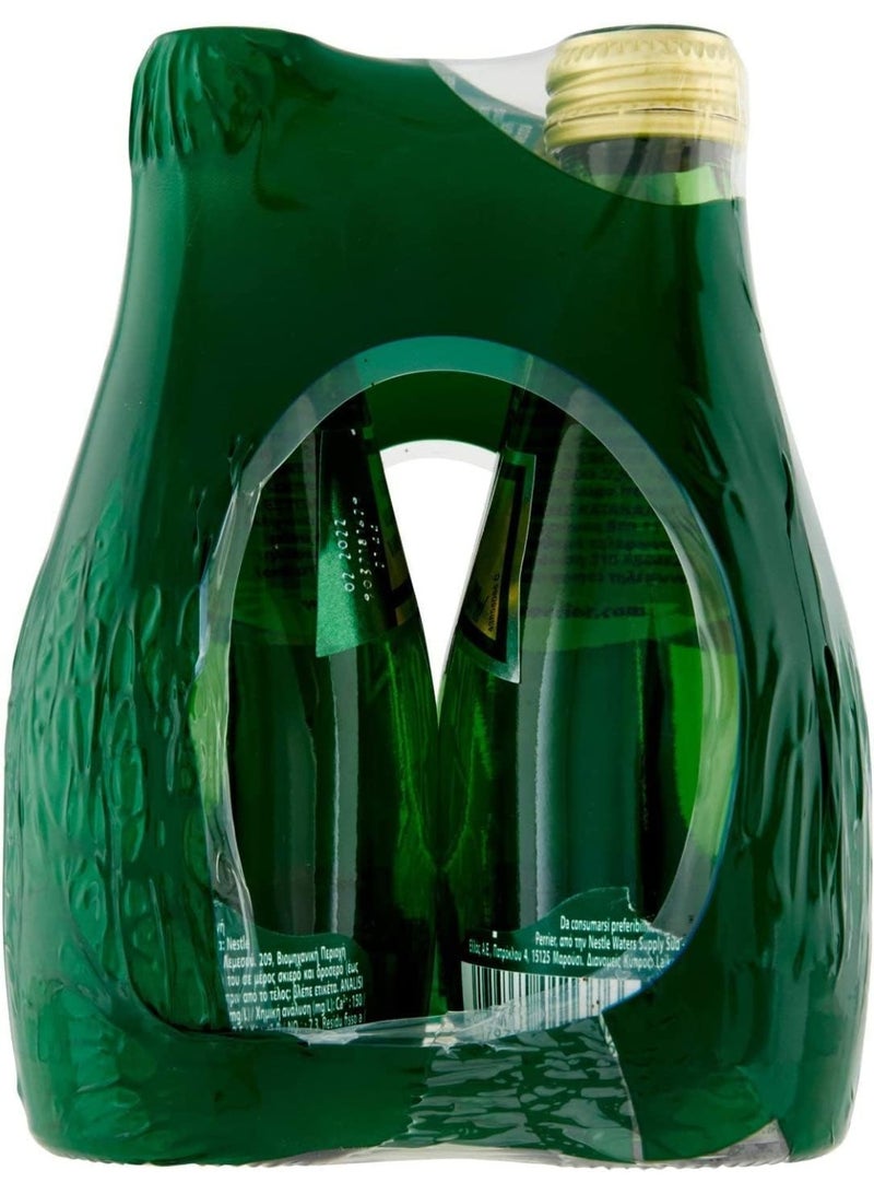 Perrier Natural Sparkling Mineral Water Glass Bottles 6 × 200 ml - Image 2