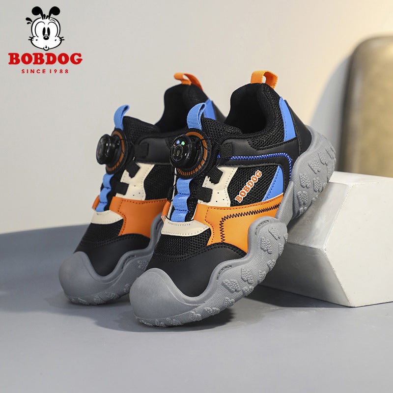 Babudou Kidsren'S Shoes, Kidsren'S Outdoor Hiking Shoes, Spring & Fall Breathable Soft-Soled Boys' Dad Shoes, Lightweight Fashionable Sports Shoes - Image 4