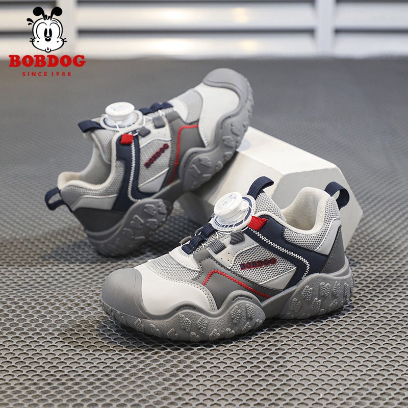 Babudou Kidsren'S Shoes, Kidsren'S Outdoor Hiking Shoes, Spring & Fall Breathable Soft-Soled Boys' Dad Shoes, Lightweight Fashionable Sports Shoes - Image 5
