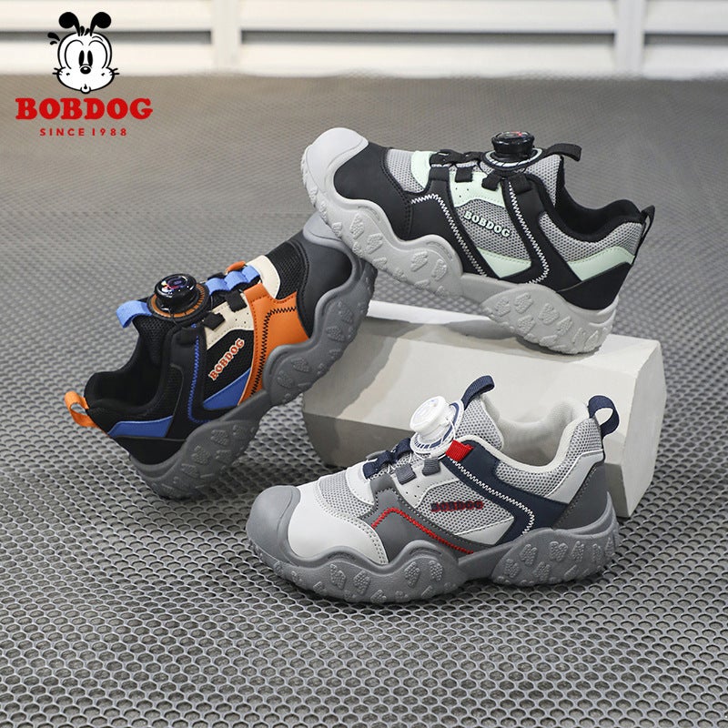 Babudou Kidsren'S Shoes, Kidsren'S Outdoor Hiking Shoes, Spring & Fall Breathable Soft-Soled Boys' Dad Shoes, Lightweight Fashionable Sports Shoes - Image 2