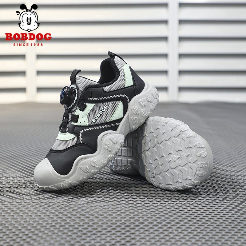 Babudou Kidsren'S Shoes, Kidsren'S Outdoor Hiking Shoes, Spring & Fall Breathable Soft-Soled Boys' Dad Shoes, Lightweight Fashionable Sports Shoes - Image 3