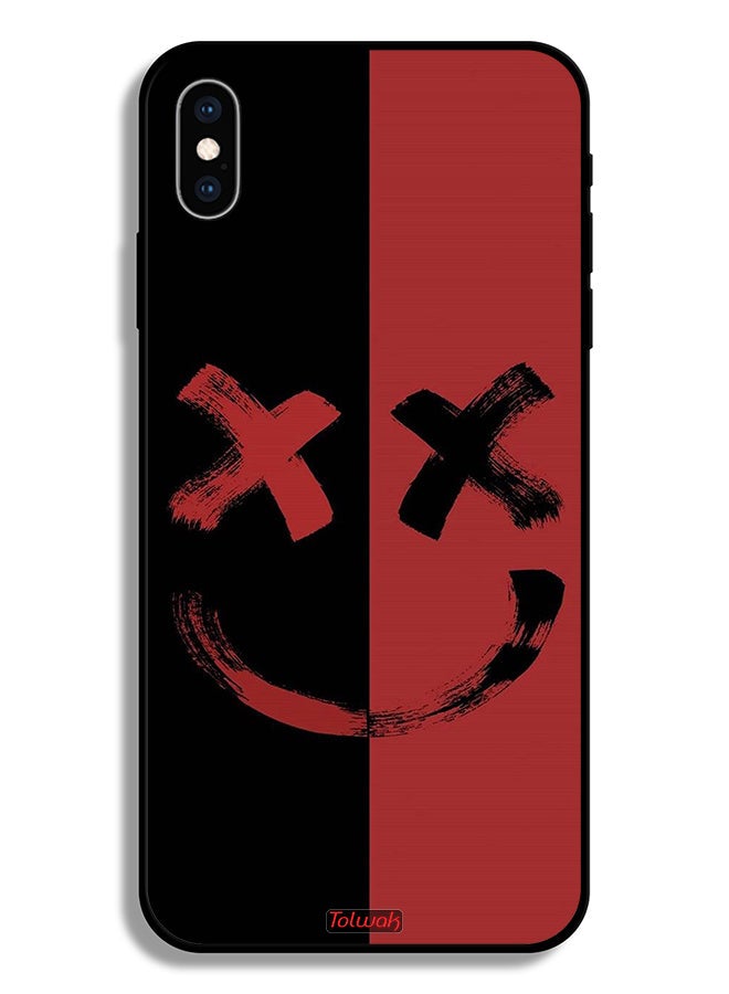 Tolwak Apple iPhone XS Max Protective Case Marshmallow Art Pattern - Image 2