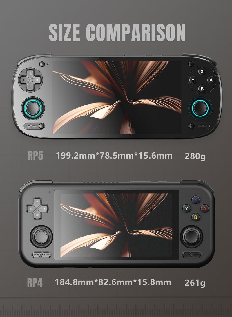 Retroid Pocket 5 Retro Handheld Game Console, 8+128G, 5.5-inch Touchscreen 1080p Portable Android Gaming Handheld with Adreno 650 GPU & WiFi 6/BT5.1, Snapdragon 865 Processor, Android 13 (GC) - Image 5