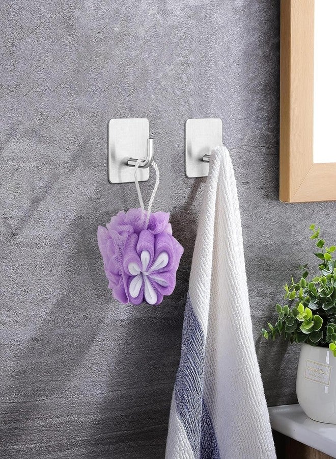 Budding Joy Diniva Adhesive Heavy Aluminum Hooks, Silver - Image 4