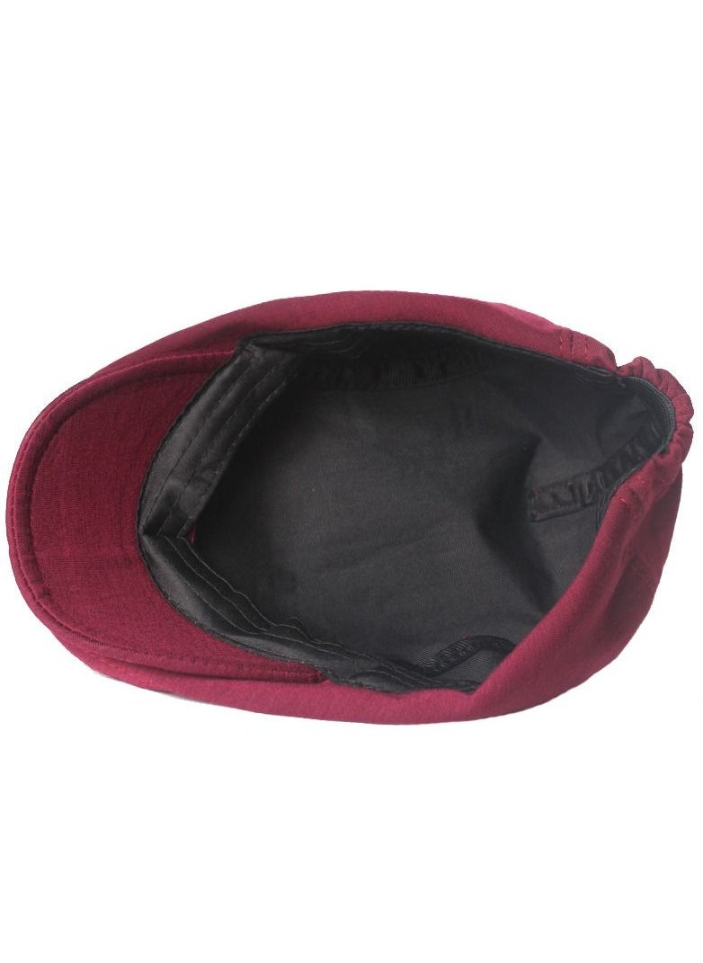 Loquat Men/Women Solid Simple Woolen Duck Tongue Hat  - Image 2
