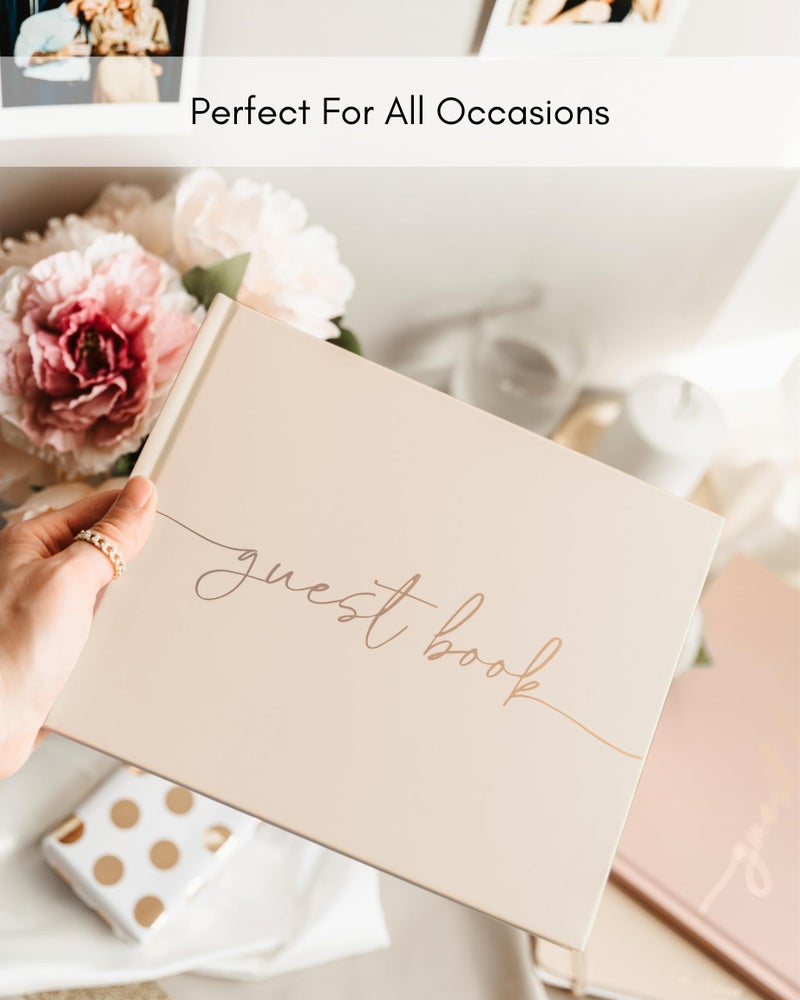 Lamare Lamare Elegant Wedding Guest Book – The Perfect Polaroid Guest Book for Wedding Receptions, Birthdays, Baby Showers, and Special Events – A Stylish Sign-in Book for Guests  - Image 2