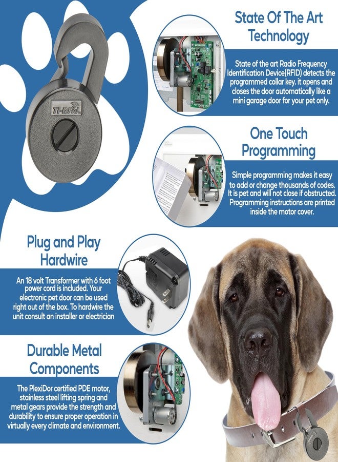 PlexiDor Performance Pet Doors Pet Door Electronic Collar Key, Black - Image 5