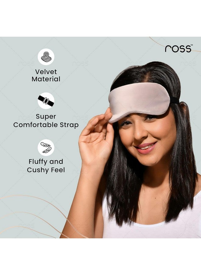 Ross Breathable Fabric Sleep Eye Mask - Ultra-Soft, Smooth & Cozy with Adjustable Strap for Ultimate Comfort, Light Blocking & Deep Sleep - Perfect for Travel, Meditation, Naps, Relaxation & Stress Relief - Grey - Image 2