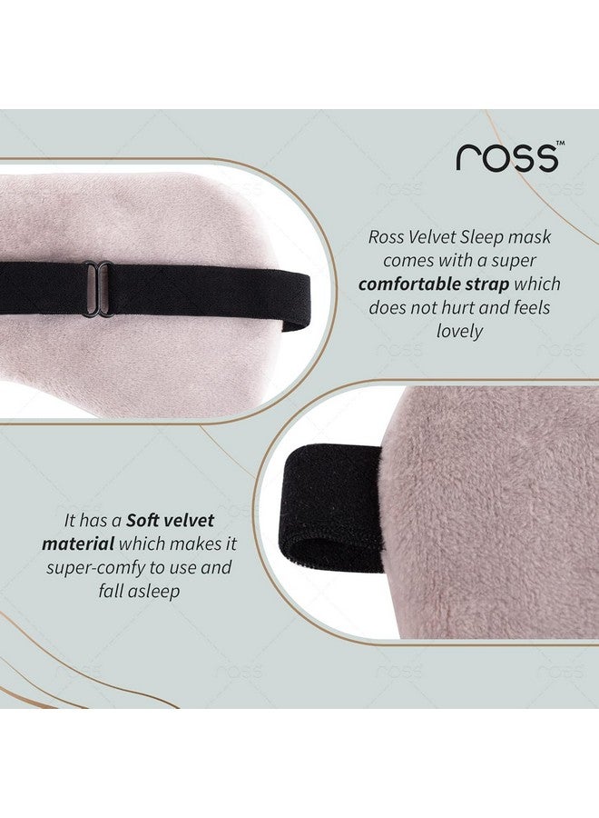Ross Breathable Fabric Sleep Eye Mask - Ultra-Soft, Smooth & Cozy with Adjustable Strap for Ultimate Comfort, Light Blocking & Deep Sleep - Perfect for Travel, Meditation, Naps, Relaxation & Stress Relief - Grey - Image 5