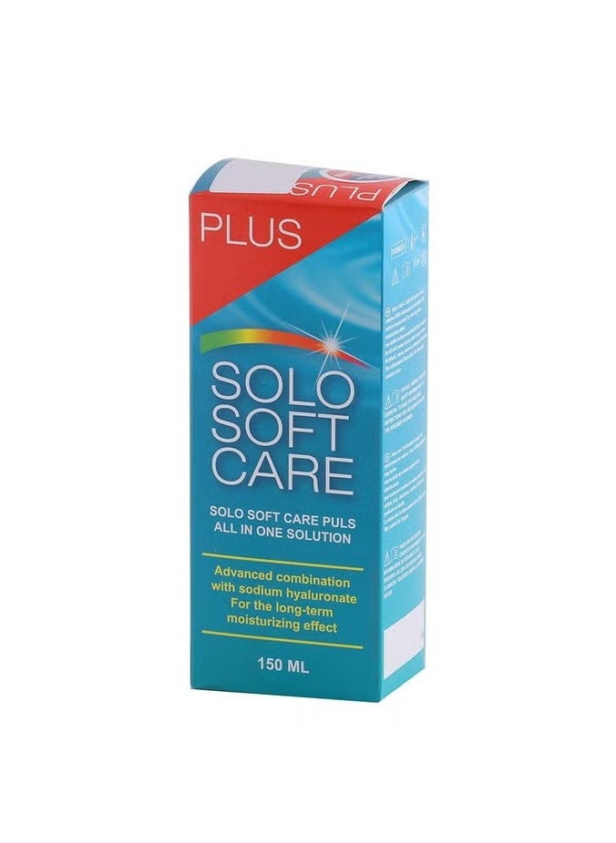 Solo Soft Care Solo Soft Care Plus All In One Contact Lens Solution 150 mL  - Image 1