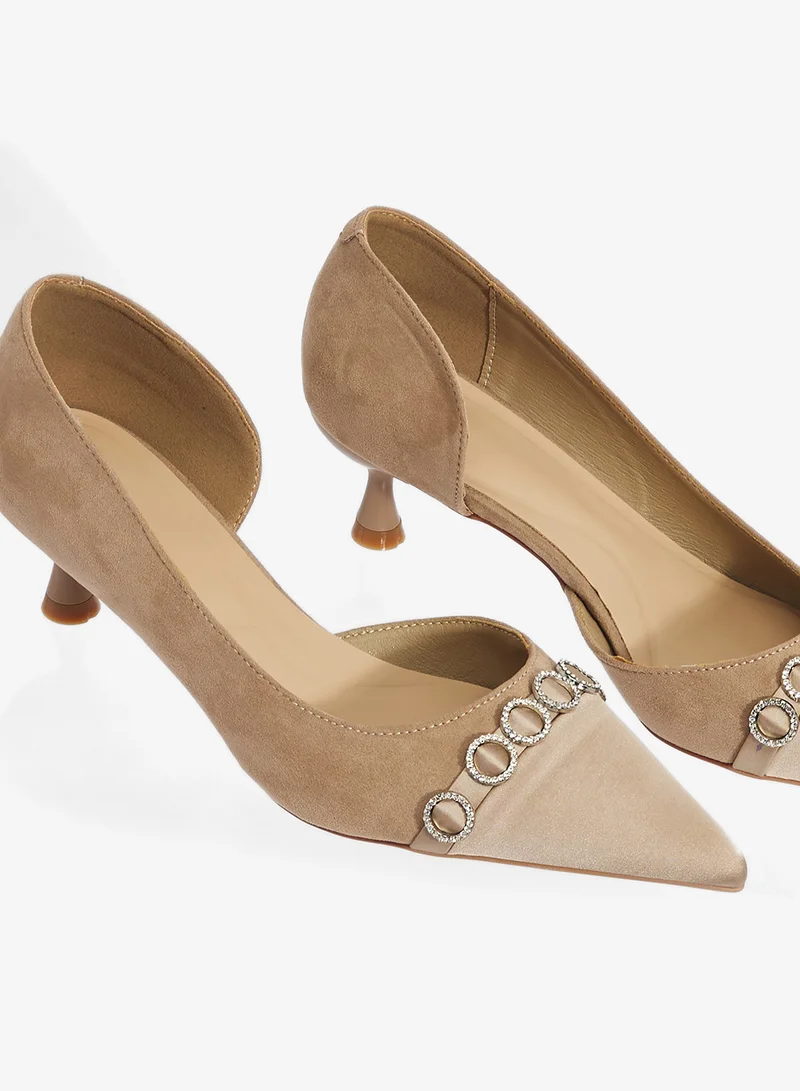 Khizana Beige classic_pumps for Women | Best Price UAE