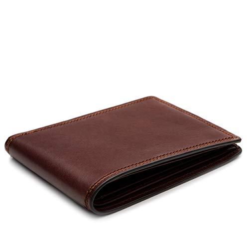Bosca Men’s Wallet, Dolce Leather Executive I.D. Wallet, Dark Brown - Image 3