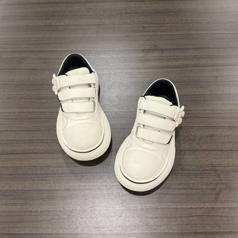 Hello Kitty Mickey Black Big-Toe Shoes Thick-Soled Heightening Denim Canvas Shoes Couple Casual Shoes Co-Branded Men'S Shoes - Image 1