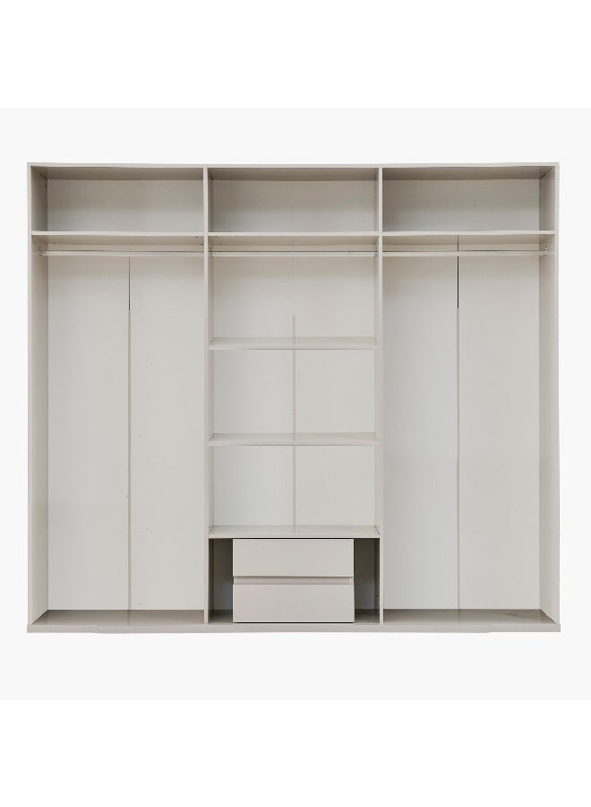 Home Box خزانة ستارتفورد بـ 6 أبواب مع مرايا للمنزل - Image 2