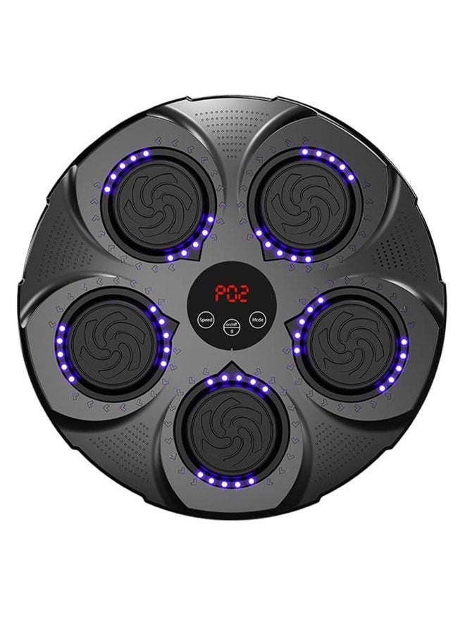 Smart Electronic Music Boxing Machine with Gloves, Electronic BT Intelligent Boxing Target, Wall Mount Boxing Trainer Pad, for Home Indoor Gym, (Blue) - Image 4