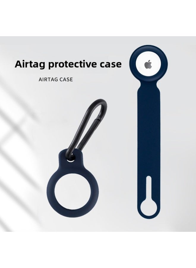 Generic - Suitable For Apple Airtag Silicone Protective Case Tracker Silicone Protective Case Anti-lost Airtags Protective Case-Color:083 Long-Dark Green - Image 1