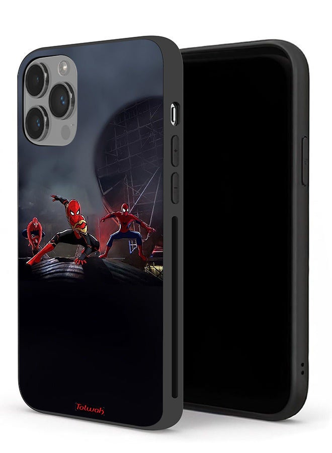 Tolwak Apple iPhone 14 Pro Protective Case Three Spiders - Image 1