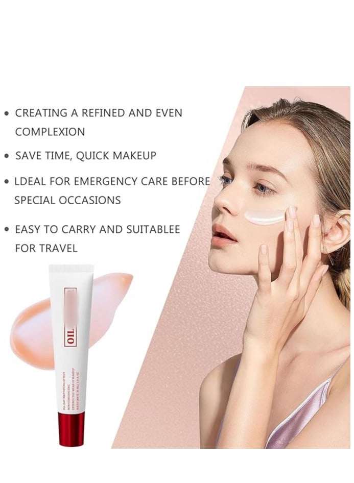 Generic Oil Control Primer, Extreme Mattifying Alkaline Primer, Oil Control Mattifying Primer, Long-Lasting Shine Control, Waterproof Makeup Base for Oily Skin 30ml  - Image 2