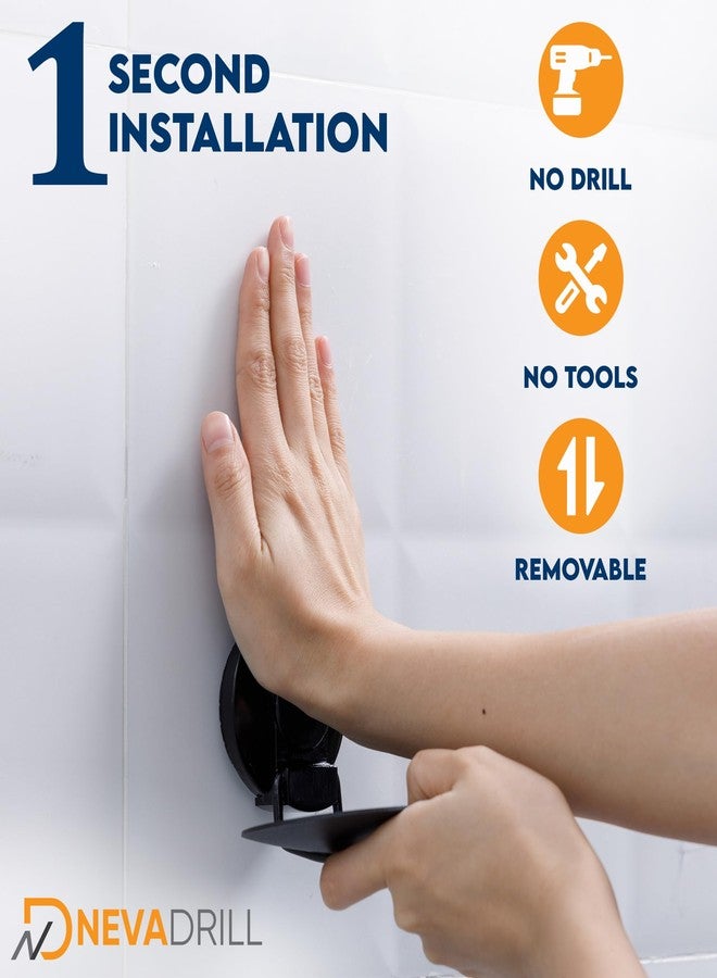 NEVADRILL Suction Soap Holder - Vacuum Suction Soap Dish for Shower - Polished Finish, Drill-Free Installation - Wall-Mounted Soap Caddy for Shower - Wall Soap Holder for Bathroom [ND-561] - Image 4