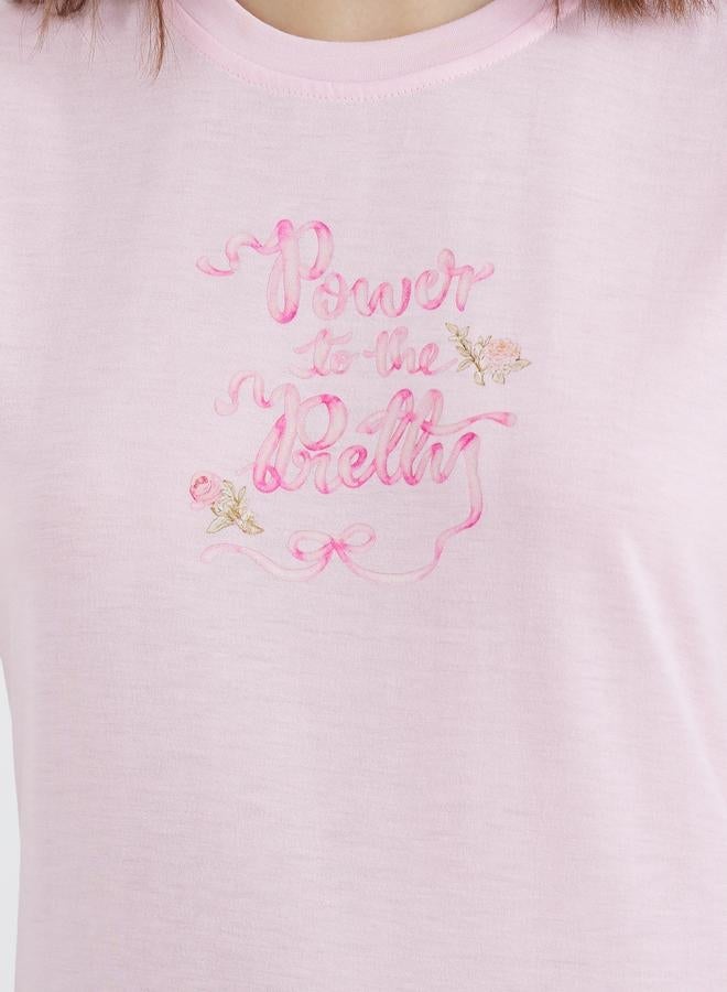 Take Two Slogan Print Regular Fit T-Shirt - Image 4