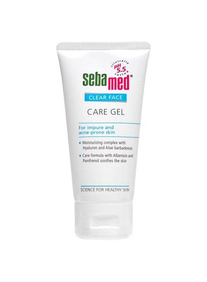Sebamed Clear Face Care Gel 50Ml;Ph 5.5;Acne Prone Skin;Hyaluron & Aloe Vera;Water Based Moisturiser - Image 1