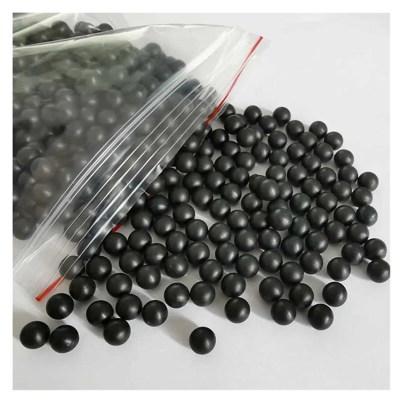 Black Solid Rubber Ball 7mm 20 Pcs - Image 4