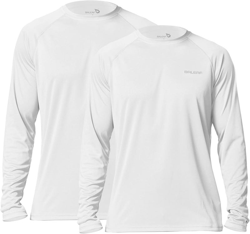 Baleaf Men's Sun Protection Shirts UV SPF UPF 50+ Long Sleeve Rash Guard Fishing Running Quick Dry Lightweight - Image 1