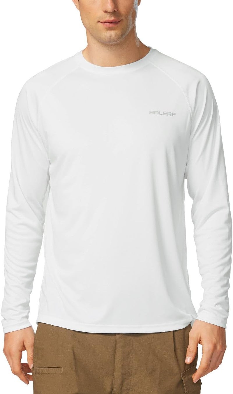 Baleaf Men's Sun Protection Shirts UV SPF UPF 50+ Long Sleeve Rash Guard Fishing Running Quick Dry Lightweight - Image 3