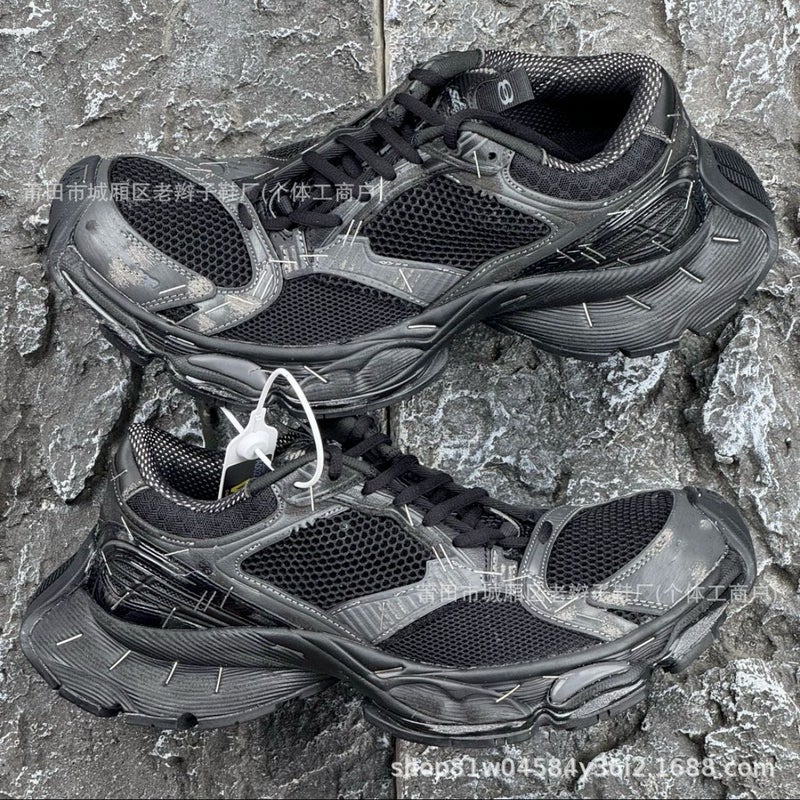 Branded Sports Shoes Paris Stapler Stapler Dad Shoes Thick-Soled Staple Sneakers - Image 2
