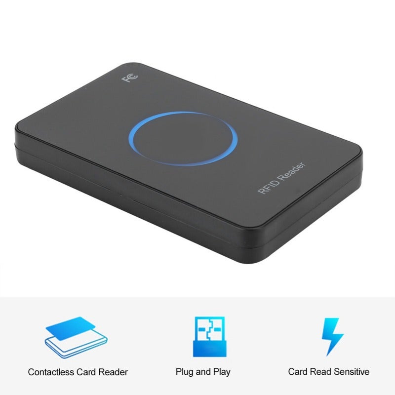 UHF RFID Reader USB Interface: 0.2s Fast Response 50cm Reading Range - Multi-Protocol Compatible ISO18000-6C ISO18000-6B Smart Card Reader for Indoor Desktop Computer Use - Image 5
