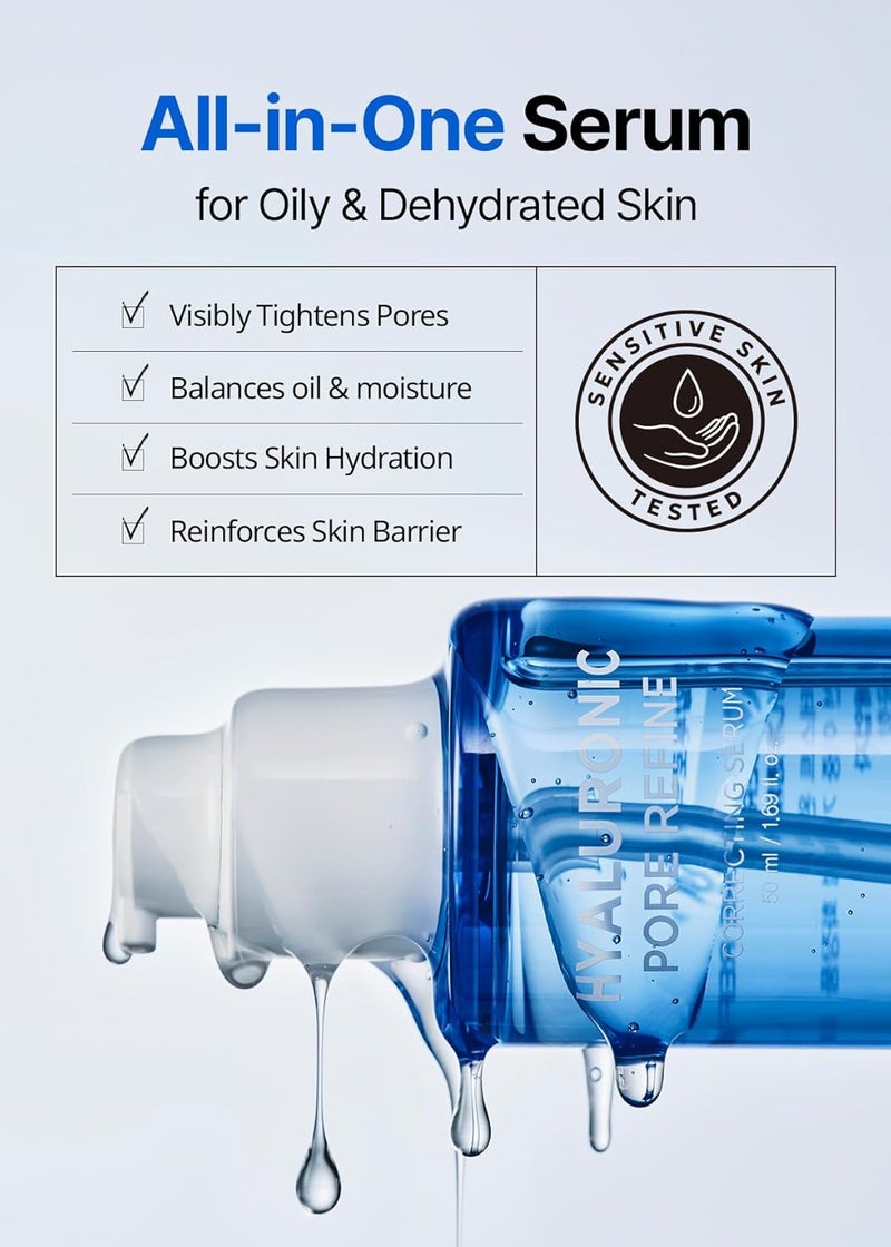 Snp Real Deep Hyaluronic Acid Serum Face Care Moisture Lock Shield Tech Hyaluronic Acid Hibiscus Syriacus Tannin Pore Tightening Tech Hyaluronic Face Serum Acido Hialuronico 169 Fl Oz - Image 3