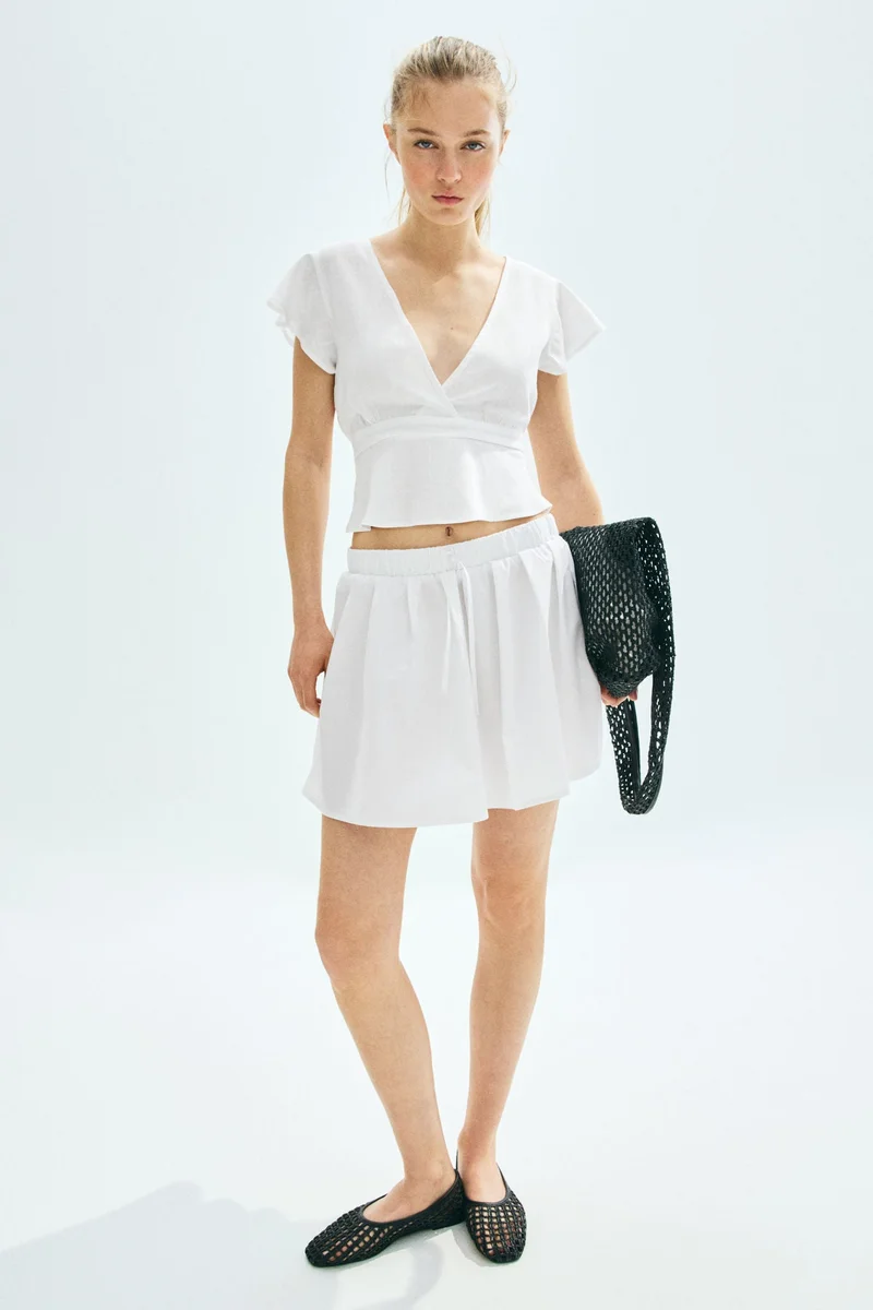 H&M Linen-blend blouse