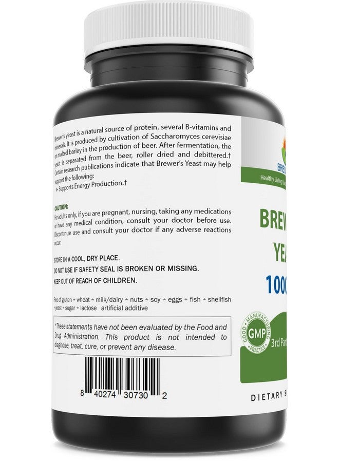 Brieofood Brewers Yeast 1000 mg per Serving - 240 Tablets - 3rd Party Labe Tested for Purity & Quality - Image 3