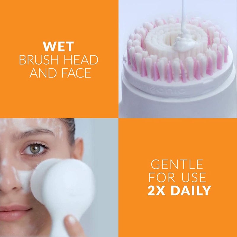 Clarisonic جهاز تنظيف الوجه بالموجات الصوتية كلاريسونيك ميا 2، سرعتان، أبيض - Image 4
