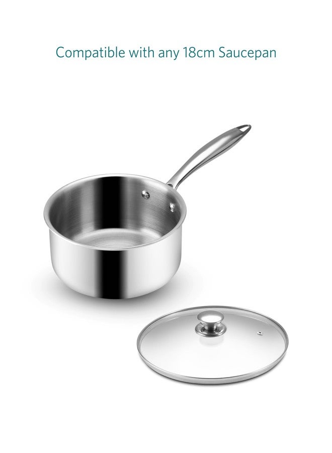 Vaya Hautechef Triply Stainless Steel Sauce Pan Lid 18cm, 2L - Image 4