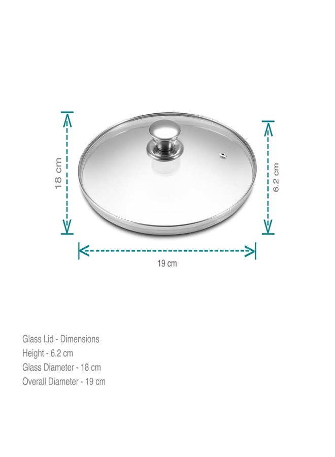Vaya Hautechef Triply Stainless Steel Sauce Pan Lid 18cm, 2L - Image 3