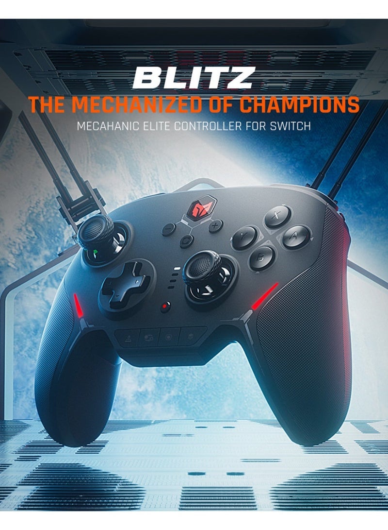 BIGBIG WON Classic Gamepad BIGBIG WON BLITZ Gaming Controller for Switch / PC /Android / iOS with 0 Deadzone Joystick, One-Button Wake Up, 1000mAh Battery, 6-Axis Gyroscope, NFC, Bluetooth, Wired connected - Image 3
